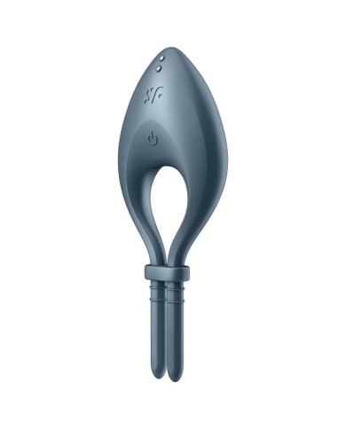 SATISFYER BULLSEYE ANILLO VIBRADOR APP GRIS