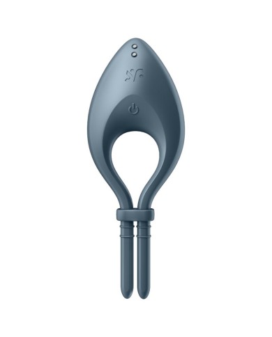SATISFYER BULLSEYE ANILLO VIBRADOR APP GRIS