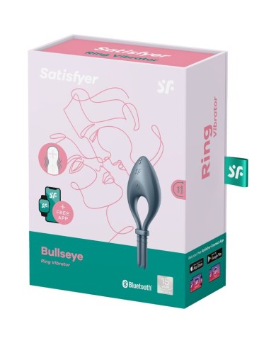 SATISFYER BULLSEYE ANILLO VIBRADOR APP GRIS