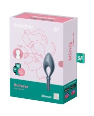 SATISFYER BULLSEYE ANILLO VIBRADOR APP GRIS