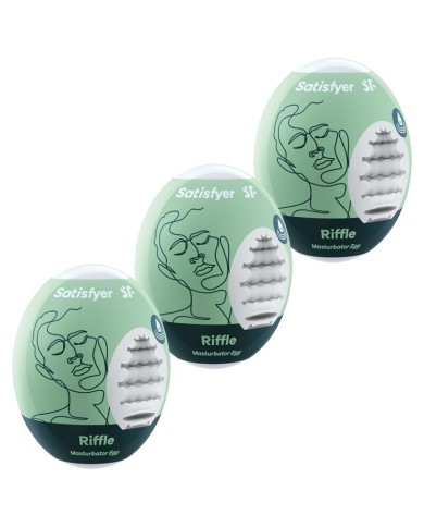 SATISFYER 3 HUEVOS MASTURBADORES RIFFLE