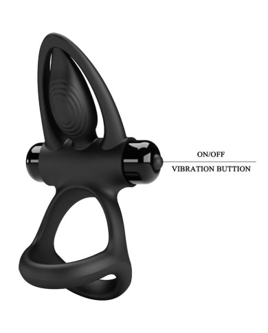 PRETTY LOVE ANILLO VIBRADOR 10 VIBRACIONES SILICONA NEGRO PRETTY LOVE ANILLO VIBRADOR 10 VIBRACIONES SILICONA NEGRO