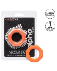 CALEXOTICS ALPHA SEXAGON RING NARANJA