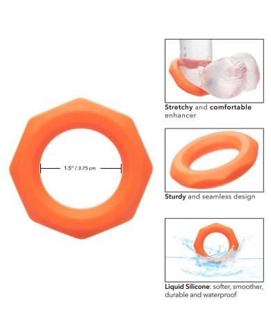 CALEXOTICS ALPHA SEXAGON RING NARANJA