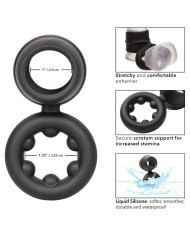 CALEXOTICS ALPHA DUAL MAGNUM RING NEGRO