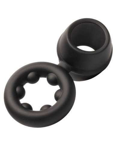 CALEXOTICS ALPHA DUAL MAGNUM RING NEGRO