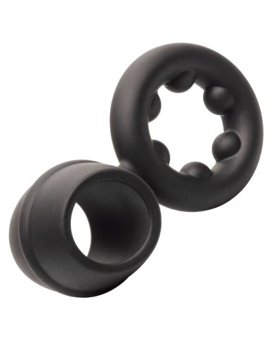 CALEXOTICS ALPHA DUAL MAGNUM RING NEGRO