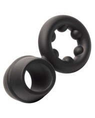 CALEXOTICS ALPHA DUAL MAGNUM RING NEGRO
