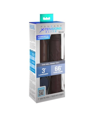 FANTASY X TENSIONS PIPEDREAMS SLEEVE 2286 CM 762 CM PLUG REMOTE BROWN