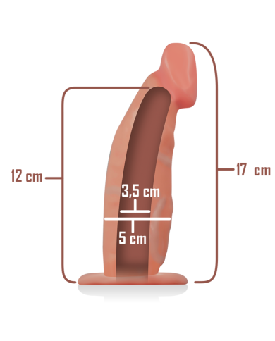 INTENSE ARNES HUECO CON DILDO 18 X 35 CM
