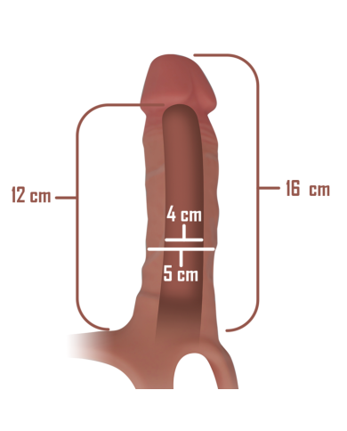 INTENSE ARNES HUECO CON DILDO SILICONA 16 X 35 CM