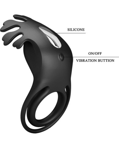 PRETTY LOVE RUBEN ANILLO VIBRADOR 7 VIBRACIONES SILICONA NEGRO PRETTY LOVE RUBEN ANILLO VIBRADOR 7 VIBRACIONES SILICONA NEGRO