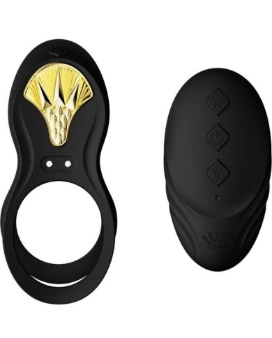 ZALO BAYEK ANILLO VIBRADOR CONTROL REMOTO PAREJAS NEGRO