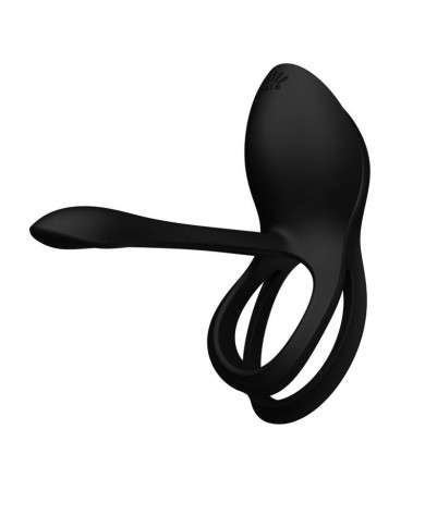ZALO BAYEK ANILLO VIBRADOR CONTROL REMOTO PAREJAS NEGRO
