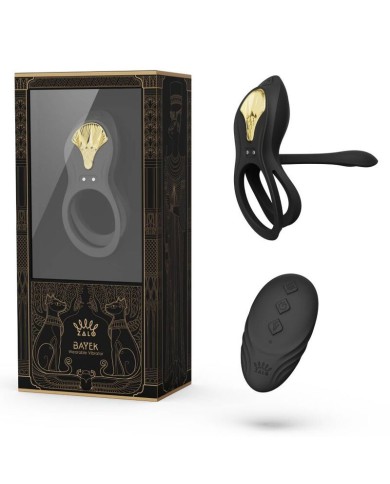 ZALO BAYEK ANILLO VIBRADOR CONTROL REMOTO PAREJAS NEGRO
