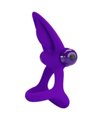 PRETTY LOVE ANILLO VIBRADOR 10 VIBRACIONES SILICONA VIOLETA