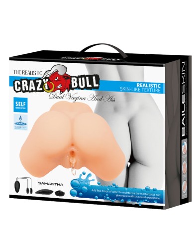 CRAZY BULL VAGINA Y ANO REALISTICOS VIBRADOR SAMANTHA