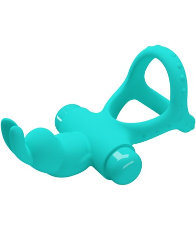PRETTY LOVE FIGGY ANILLO VIBRADOR RABBIT VERDE