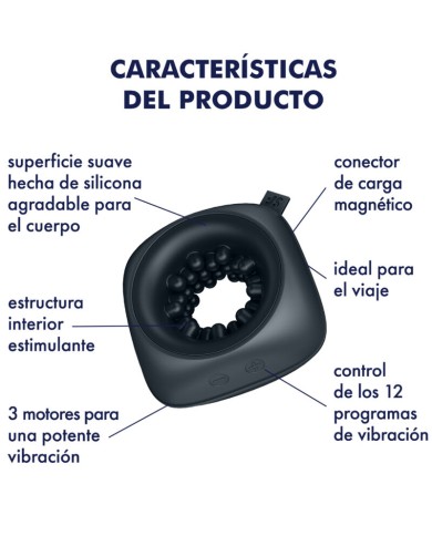 SATISFYER RING STROKER MASTURBADOR VIBRADOR