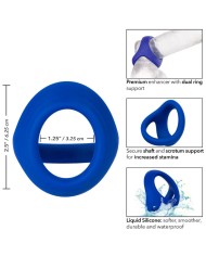 CALEXOTICS ADMIRAL COCK BALL DOBLE ANILLO AZUL