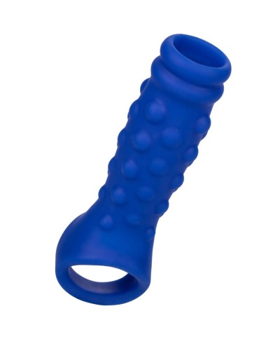 CALEXOTICS ADMIRAL BEADED FUNDA PENE SILICONA LIQUIDA AZUL