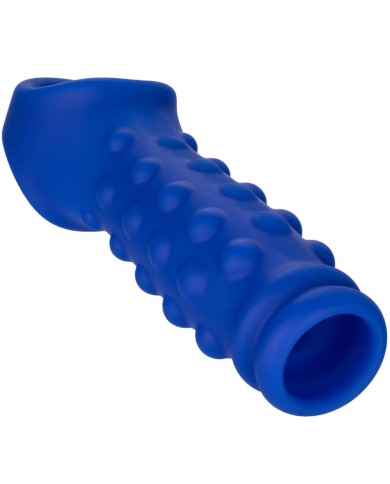 CALEXOTICS ADMIRAL BEADED FUNDA PENE SILICONA LIQUIDA AZUL