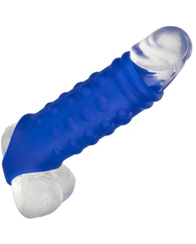 CALEXOTICS ADMIRAL BEADED FUNDA PENE SILICONA LIQUIDA AZUL