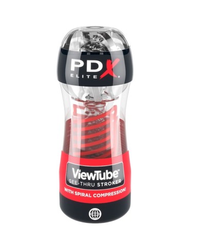 PDX ELITE MASTURBADOR STROKER VIEWTUBE 2 COMPRESION ESPIRAL TRANSPARENTE PDX ELITE MASTURBADOR STROKER VIEWTUBE 2 COMPRESION ESPIRAL TRANSPARENTE