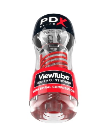 PDX ELITE MASTURBADOR STROKER VIEWTUBE 2 COMPRESION ESPIRAL TRANSPARENTE PDX ELITE MASTURBADOR STROKER VIEWTUBE 2 COMPRESION ESPIRAL TRANSPARENTE