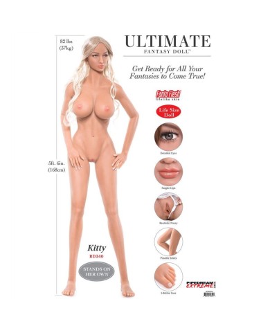 EXTREME TOYZ PIPEDREAM EXTREME ULTIMATE FANTASY DOLLS KITTY 168 CM EXTREME TOYZ PIPEDREAM EXTREME ULTIMATE FANTASY DOLLS KITTY 168 CM