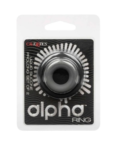 CALEXOTICS ALPHA SET DE 2 ANILLOS PROLONG GRIS