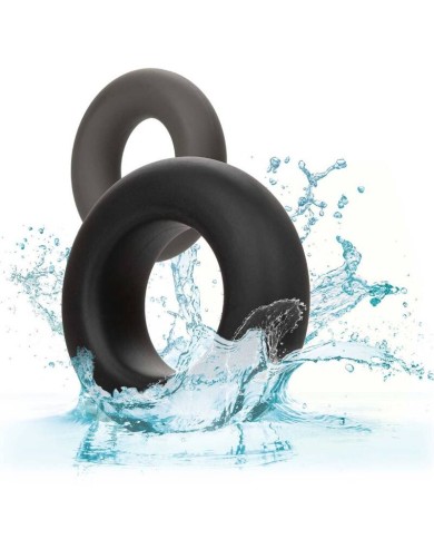 CALEXOTICS ALPHA SET DE 2 ANILLOS PROLONG GRIS