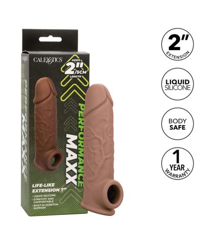 CALEXOTICS PERFORMANCE MAXX EXTENSION REALISTA 7 PIEL MORENO