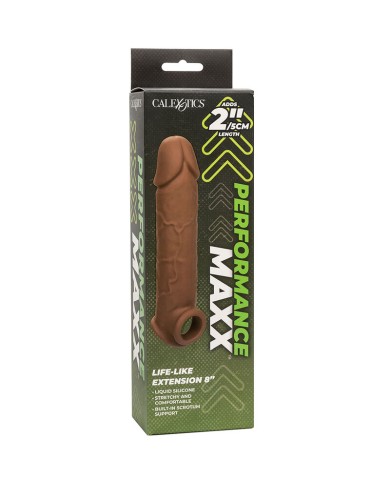 CALEXOTICS PERFORMANCE MAXX EXTENSION REALISTA 8 PIEL MORENO