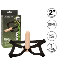 CALEXOTICS PERFORMANCE MAXX EXTENSION REALISTA CON ARNES PIEL CLARO