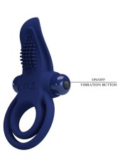 PRETTY LOVE BRONSON DOBLE ANILLO CON VIBRACION AZUL