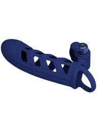PRETTY LOVE ALTAF ANILLO VIBRADOR CON FUNDA DE SILICONA AZUL