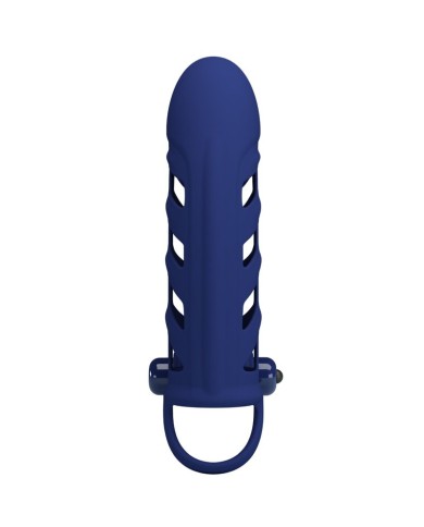 PRETTY LOVE ALTAF ANILLO VIBRADOR CON FUNDA DE SILICONA AZUL