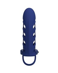 PRETTY LOVE ALTAF ANILLO VIBRADOR CON FUNDA DE SILICONA AZUL