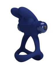 PRETTY LOVE FRANCISCO DOBLE ANILLO VIBRADOR RABBIT AZUL