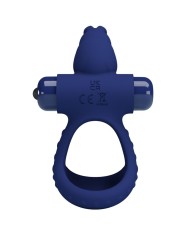 PRETTY LOVE LUCHITO DOBLE ANILLO VIBRADOR RABBIT AZUL