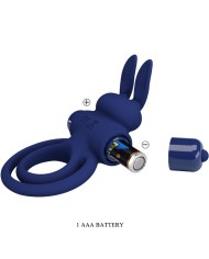 PRETTY LOVE DAREY DOBLE ANILLO VIBRADOR RABBIT AZUL