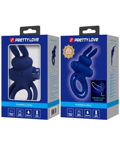 PRETTY LOVE DAREY DOBLE ANILLO VIBRADOR RABBIT AZUL