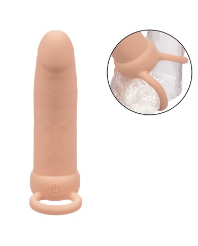 CALEXOTICS MAXX DOBLE PENETRADOR GRUESO 10 VIBRACIONES NATURAL