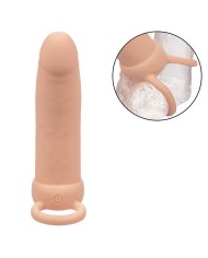 CALEXOTICS MAXX DOBLE PENETRADOR GRUESO 10 VIBRACIONES NATURAL