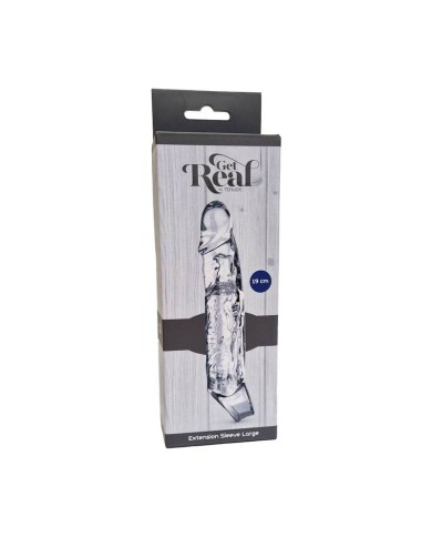 GET REAL EXTENSION LARGO 19 CM TRANSPARENTE