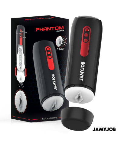 JAMYJOB PHANTOM MASTURBADOR VAGINA AUTOMATICO 5 MODOS SUCCIONADOR Y EMPUJE