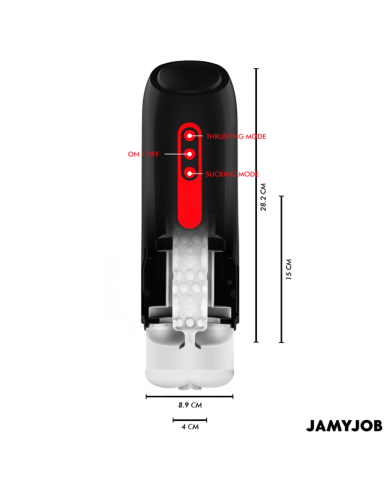 JAMYJOB PHANTOM MASTURBADOR VAGINA AUTOMATICO 5 MODOS SUCCIONADOR Y EMPUJE