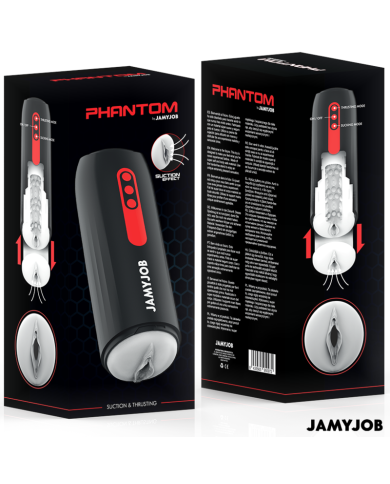 JAMYJOB PHANTOM MASTURBADOR VAGINA AUTOMATICO 5 MODOS SUCCIONADOR Y EMPUJE