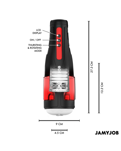 JAMYJOB CYCLONE MASTURBADOR VAGINA AUTOMATICO 10 MODOS ROTACION Y EMPUJE